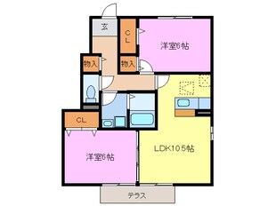 甚目寺駅 徒歩17分 1階の物件間取画像